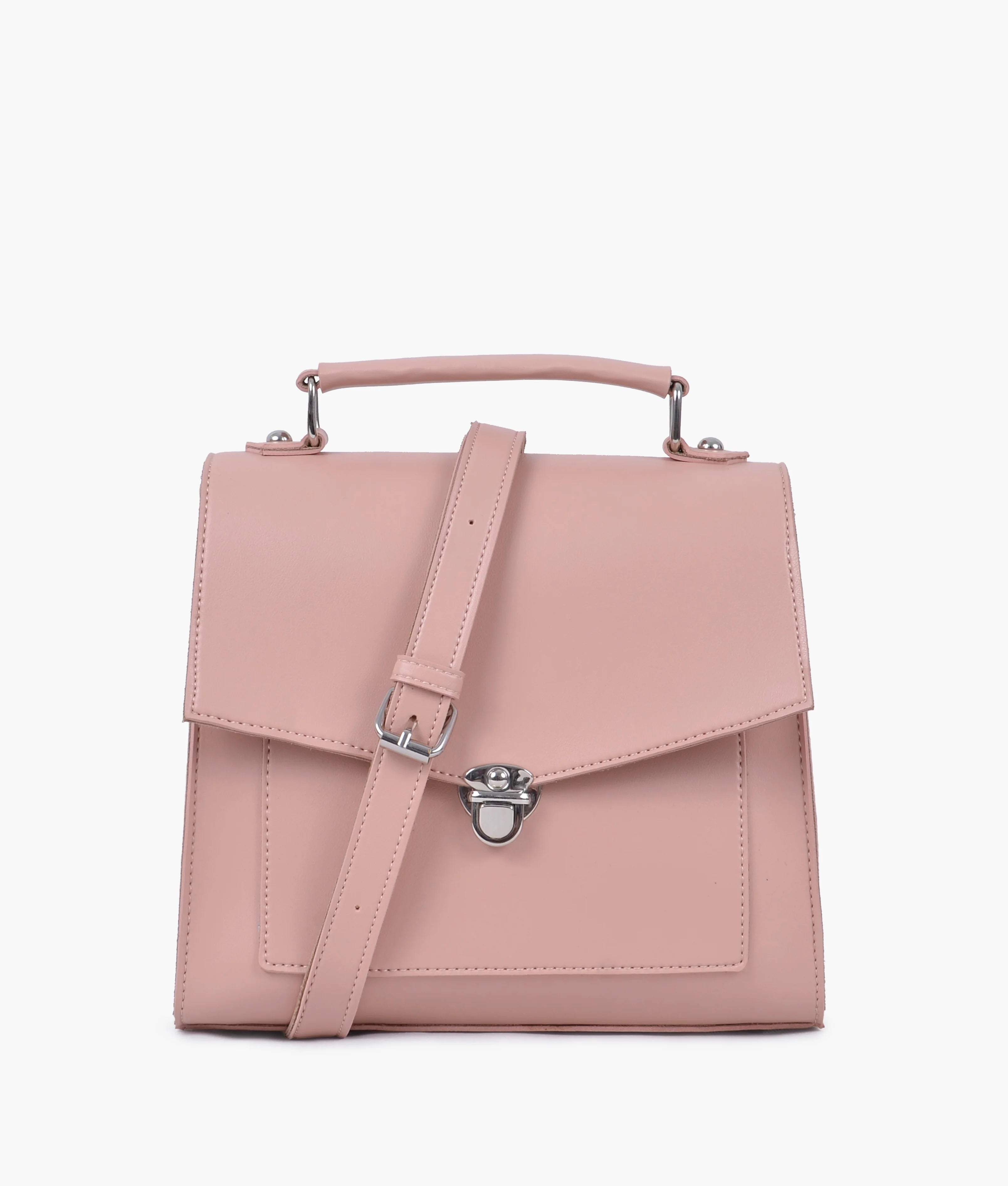 Arlet Push-Lock Messenger Bag Peach