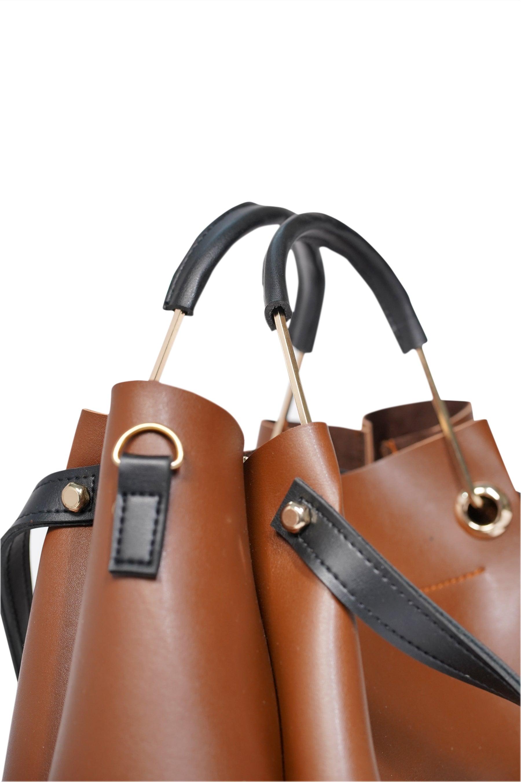Austin Brown Shoulder Bag - Vuchetti