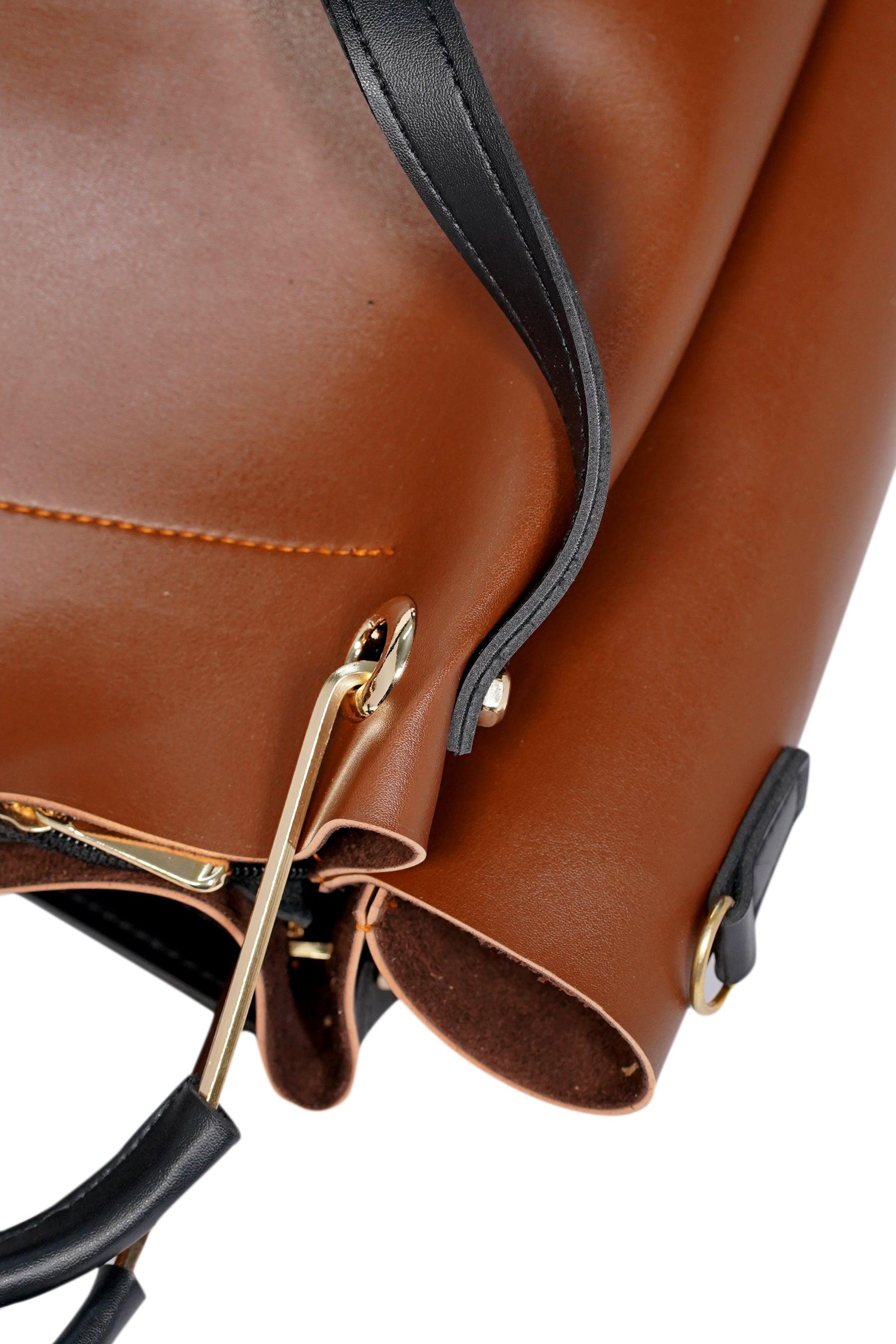 Austin Brown Shoulder Bag - Vuchetti